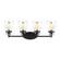 Belton Four Light Wall / Bath in Midnight Black (1|4414504112)