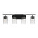 Oslo Four Light Wall / Bath in Midnight Black (1|41173112)