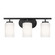 Oslo Three Light Wall / Bath in Midnight Black (1|41162EN3112)