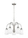 Seville Five Light Chandelier in Brushed Nickel (1|3220205EN3962)