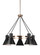 Towner Five Light Chandelier in Satin Brass (1|3141305EN3848)
