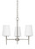 Driscoll Three Light Chandelier in Brushed Nickel (1|3140403EN3962)