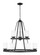 Kemal Nine Light Chandelier in Midnight Black (1|3130709EN3112)