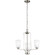 Franport Three Light Chandelier in Brushed Nickel (1|3128903962)