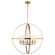 Alturas Five Light Chandelier in Satin Brass (1|3124675848)
