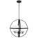 Alturas Three Light Chandelier in Midnight Black (1|3124603112)