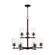 Oslo Nine Light Chandelier in Bronze (1|31172710)