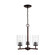 Oslo Three Light Chandelier in Bronze (1|31170710)