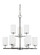 Oslo Nine Light Chandelier in Chrome (1|31162EN305)