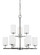 Oslo Nine Light Chandelier in Chrome (1|3116205)