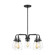 Belton Five Light Chandelier in Midnight Black (1|3114505112)