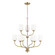 Windom Nine Light Chandelier in Satin Brass (1|3102809EN3848)