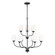 Windom Nine Light Chandelier in Midnight Black (1|3102809112)