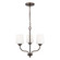 Windom Three Light Chandelier in Bronze (1|3102803710)