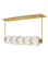 Reign LED Linear Chandelier in Lacquered Brass (138|FR41465LCB)