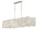 Farrah LED Linear Chandelier in Silver Leaf (138|FR33105SLF)