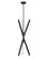 Rae LED Pendant in Black (138|FR30617BLK)
