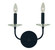 Ashley Two Light Wall Sconce in Matte Black (8|L1162MBLACK)