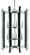 Bucolic 12 Light Chandelier in Brushed Nickel with Matte Black Accents (8|L1062BNMBLACK)