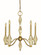 Vivian Five Light Chandelier in Brushed Brass (8|5665BR)