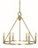 Midtown Six Light Chandelier in Brushed Brass (8|5656BR)