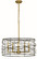 Boca Five Light Chandelier in Brushed Nickel and Matte Black (8|5615BNMBLACK)