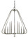 Triangulum Ten Light Foyer Chandelier in Matte Black (8|5510MBLACK)