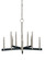 Jessica Ten Light Chandelier in Brushed Nickel/Matte Black (8|5358BNMBLACK)