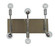 Fusion Six Light Wall Sconce in Polished Nickel with Matte Black Accents (8|5018PNMBLACK)