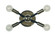 Simone Four Light Wall Sconce in Polished Nickel w/Satin Pewter Accents (8|5014PNSP)