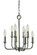 Boulevard Six Light Chandelier in Polished Nickel (8|4986PN)