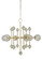 Solaris Six Light Chandelier in Satin Brass (8|4946SB)