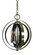 Constell Four Light Chandelier in Polished Nickel with Matte Black (8|4650PNMBLACK)