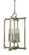 Lexington Four Light Chandelier in Mahogany Bronze with Antique Brass (8|4604MBAB)