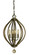 Dewdrop Four Light Chandelier in Antique Brass (8|4344AB)