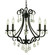 Liebestraum Five Light Chandelier in Matte Black (8|2995MBLACK)