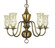 Jamestown Five Light Chandelier in Antique Brass (8|2545AB)