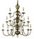 Jamestown 15 Light Foyer Chandelier in Antique Brass (8|2527AB)