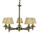 Sheraton Five Light Chandelier in Brushed Nickel (8|2515BN)