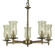 Sheraton Five Light Chandelier in Brushed Nickel (8|2505BN)