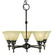 Taylor Five Light Chandelier in Mahogany Bronze with Champagne Marble Glass (8|2435MBCM)
