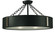 Oracle Four Light Flush / Semi-Flush Mount in Charcoal with Polished Nickel Accents (8|2416CHPN)