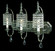 Princessa Three Light Chandelier in Polished Silver (8|2049PS)