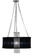 Angelique One Light Chandelier in Polished Silver with White Sheer Shade (8|1955PSSWH)