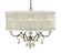 Liebestraum Five Light Chandelier in Mahogany Bronze with Sheer Cream Shade (8|1236MBSC)