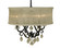 Liebestraum Four Light Chandelier in Mahogany Bronze with Sheer Cream Shade (8|1234MBSC)