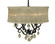 Liebestraum Four Light Chandelier in Brushed Nickel with Sheer White Shade (8|1234BNSWH)