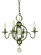 Quatrefoil Four Light Chandelier in Mahogany Bronze (8|1159MB)