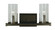 Compass Two Light Wall Sconce in Brushed Nickel with Frosted Glass (8|1112BNF)