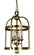 Compass Four Light Chandelier in Polished Nickel (8|1103PN)